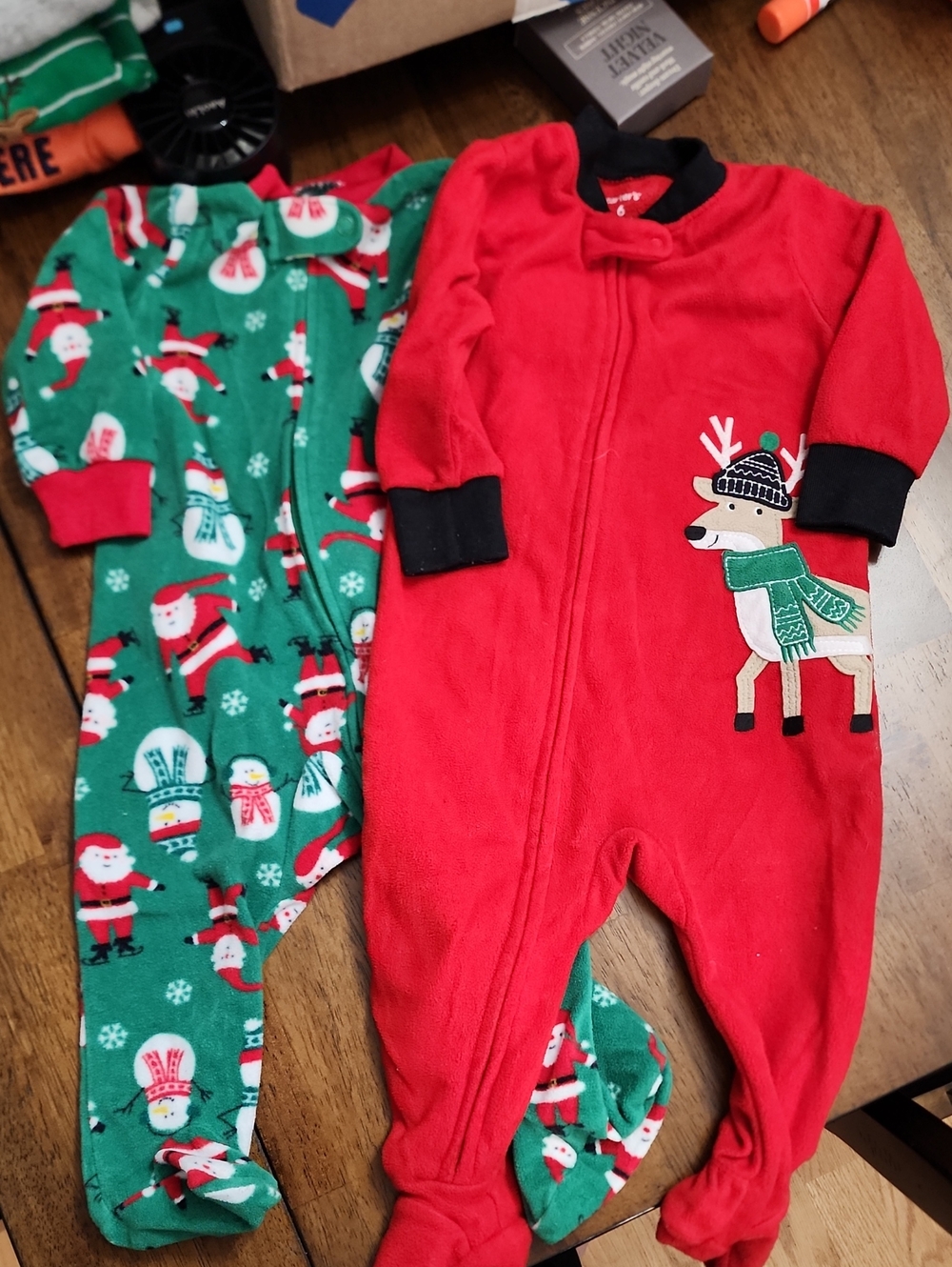Baby Holiday One-Piece Footed Pajamas